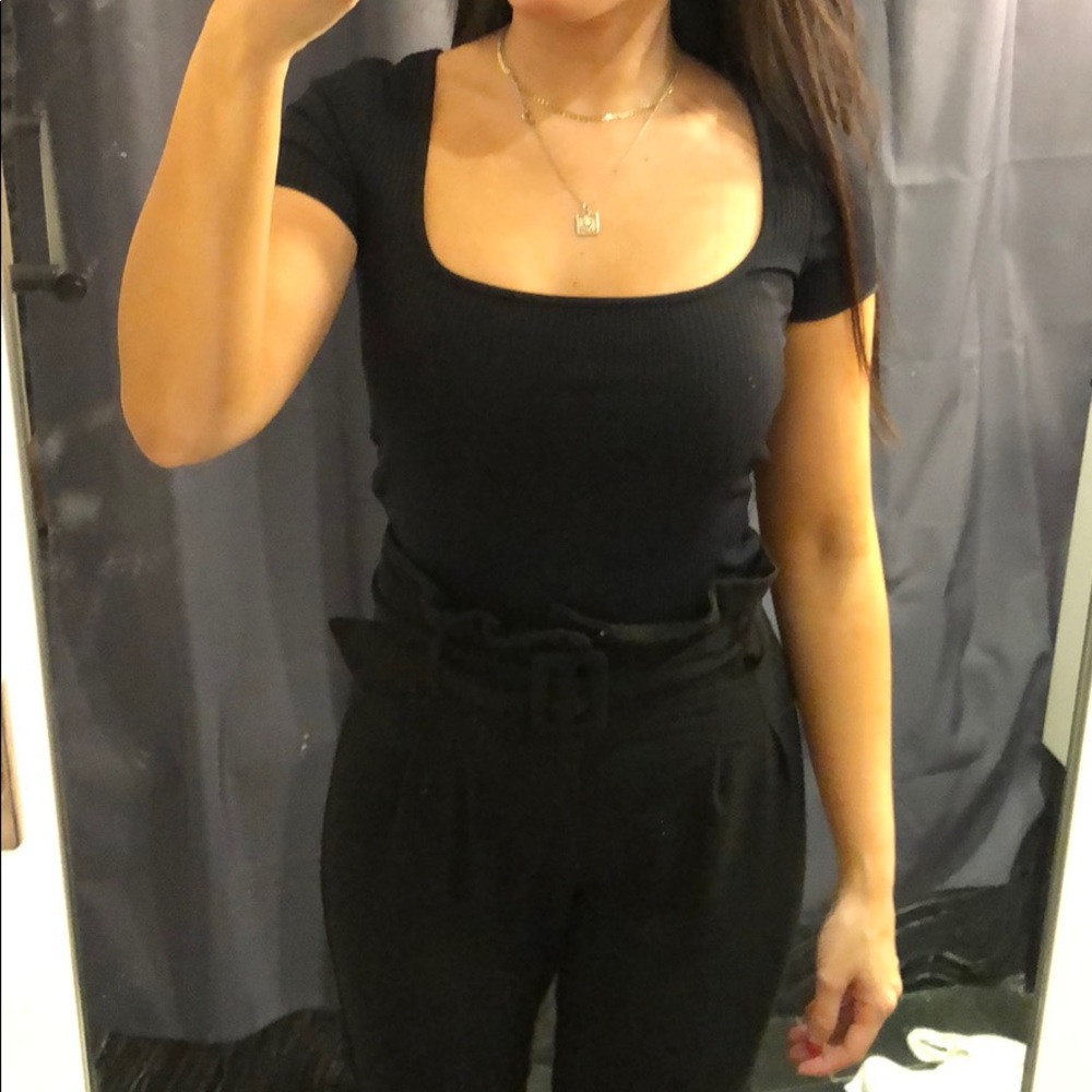 Zara square neck top
